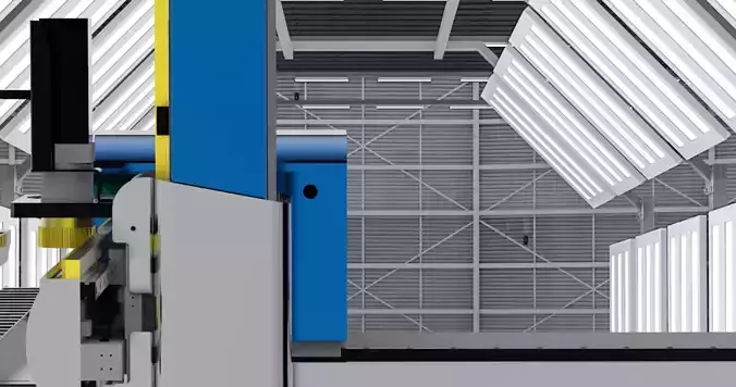 Injection molding manipulator 3D model