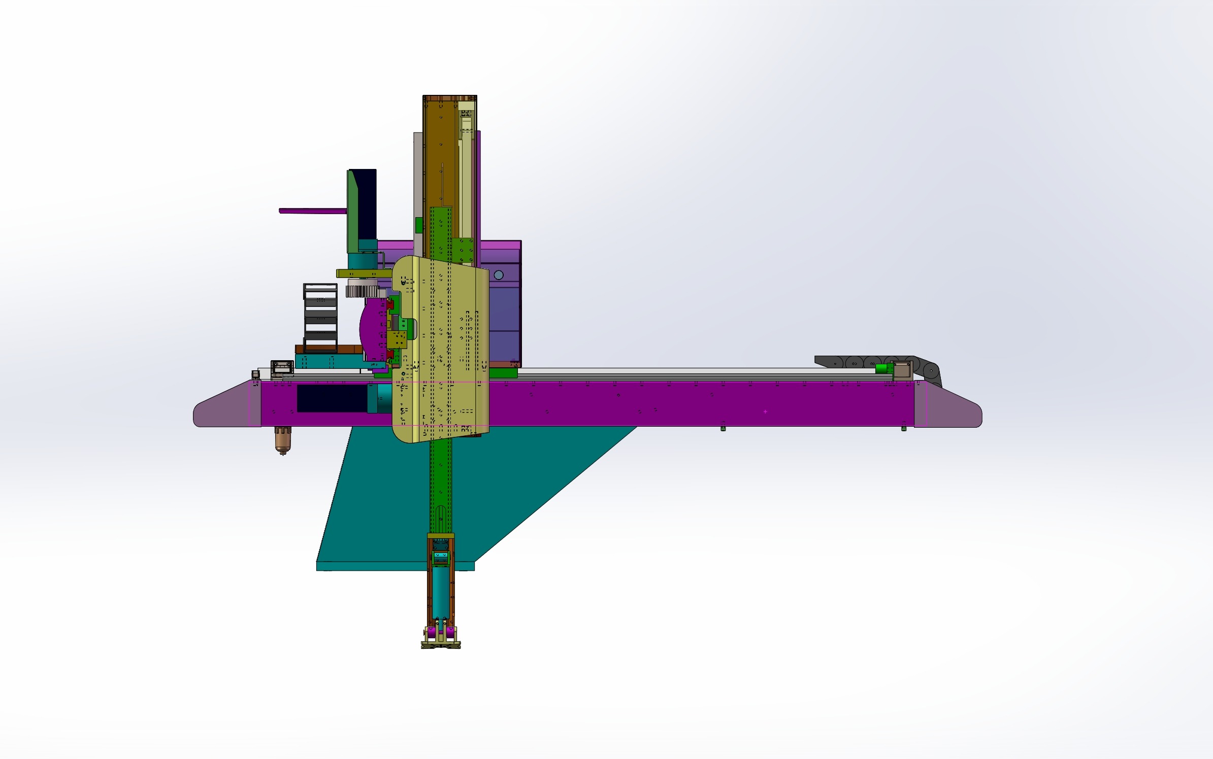 Injection molding manipulator 3D model_10