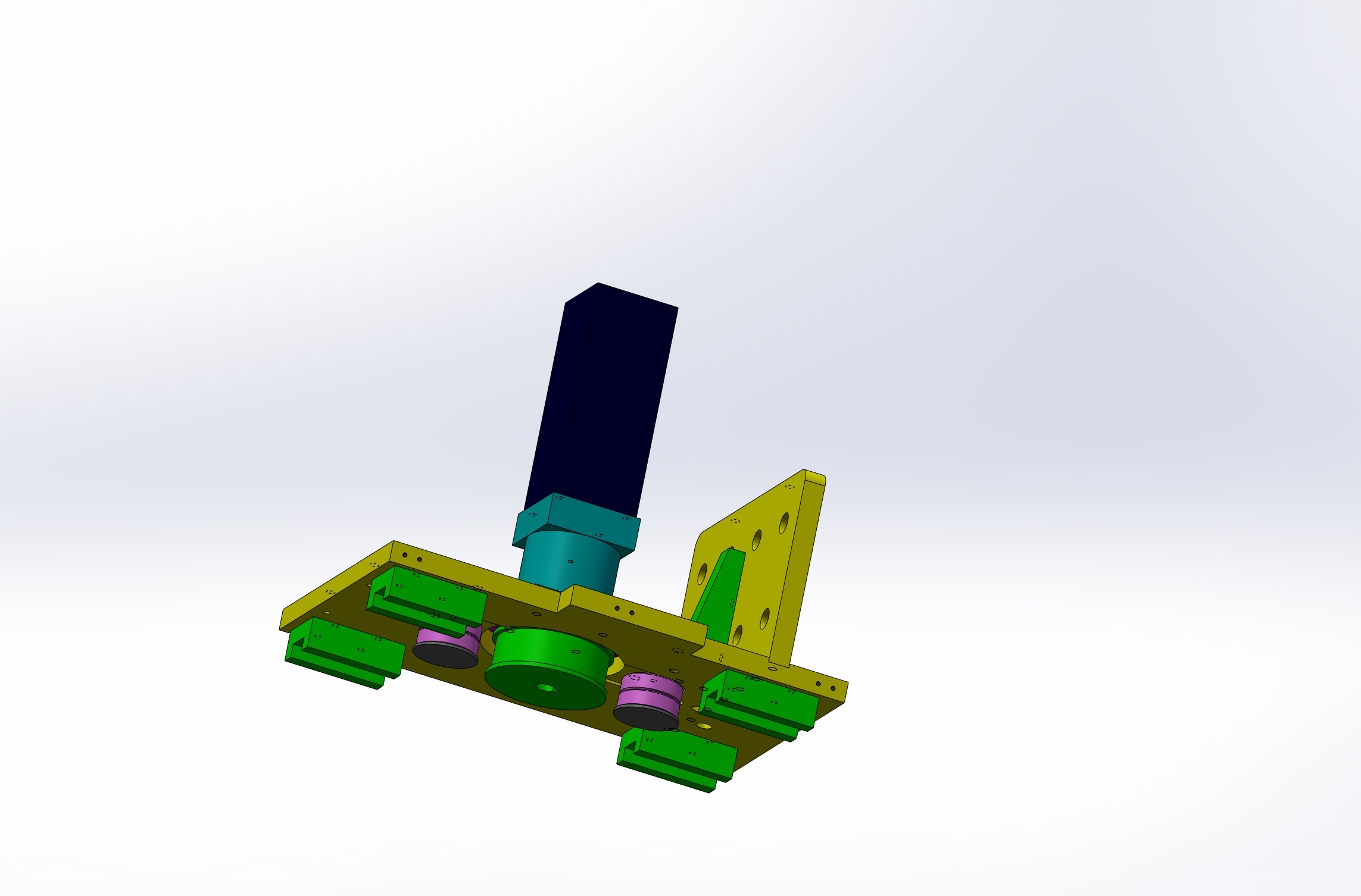Injection molding manipulator 3D model_8