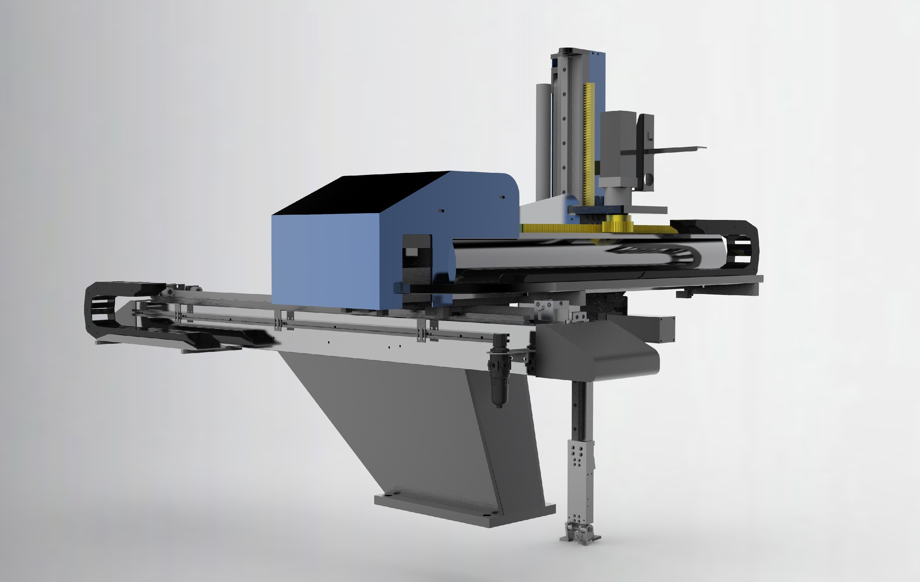 Injection molding manipulator 3D model_7