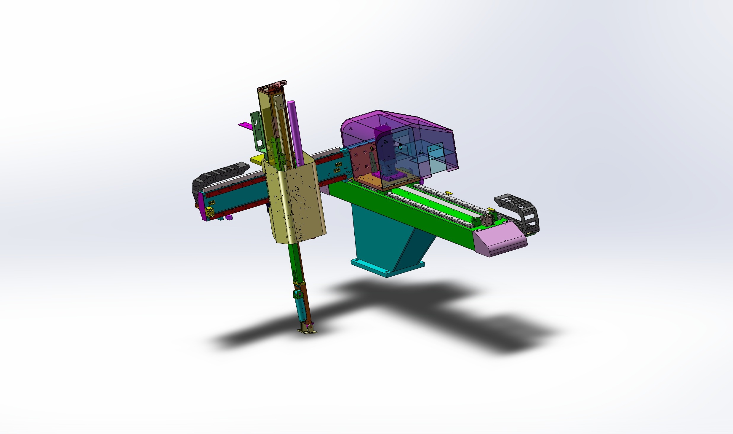 Injection molding manipulator 3D model_9