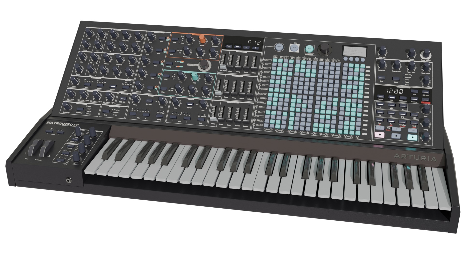 Arturia MatrixBrute Noir 3D model_1