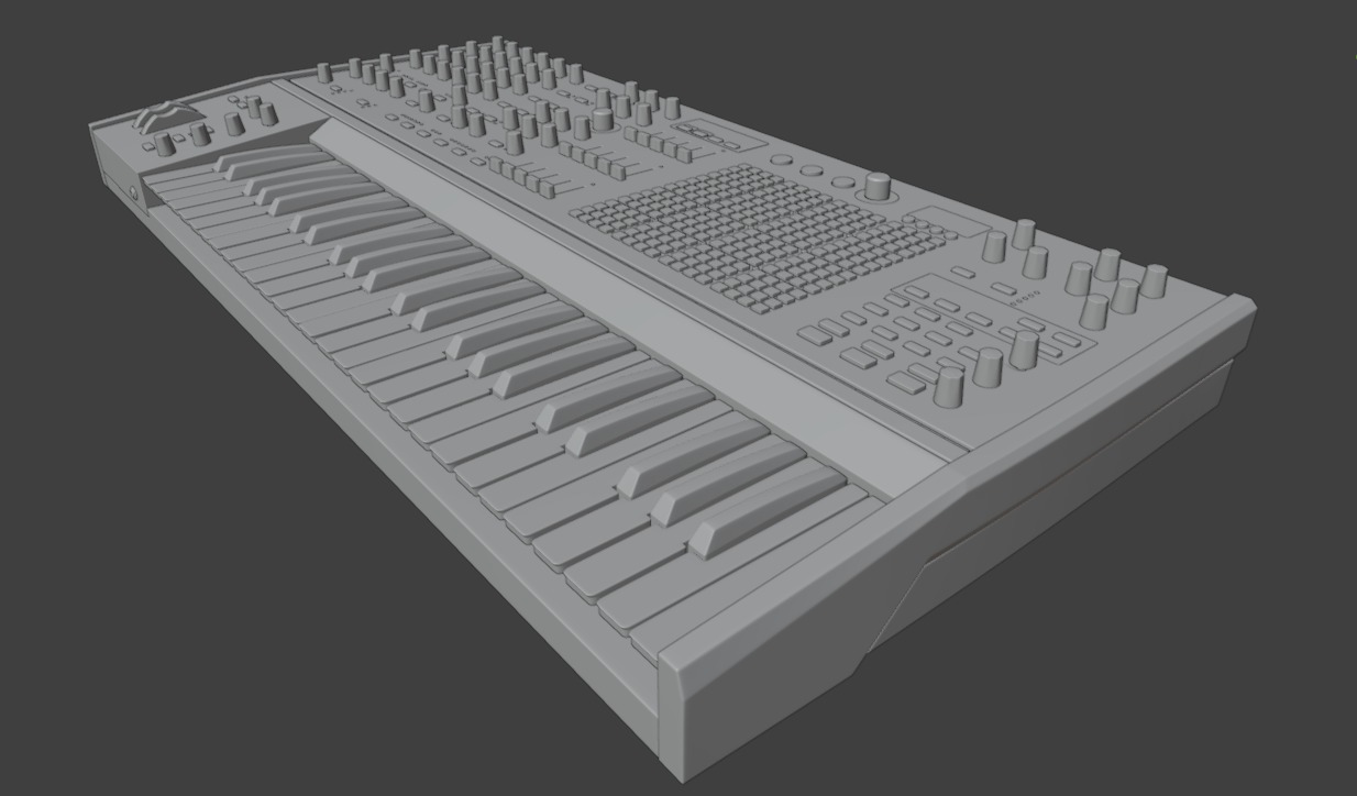 Arturia MatrixBrute Noir 3D model_12