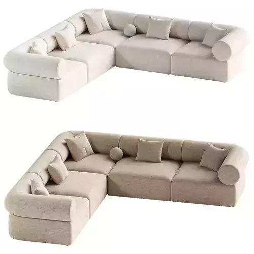 Zia 5PC Corner Sectional Sofa