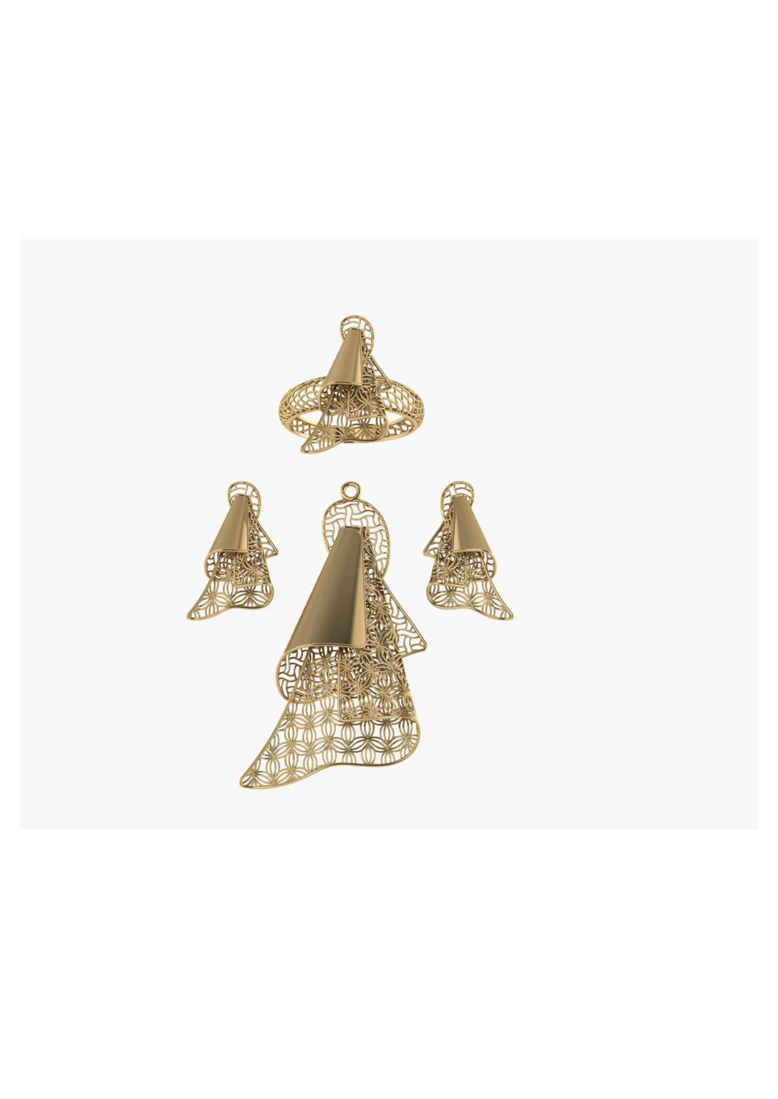 Tarkish Pendent Set 3D print model_18