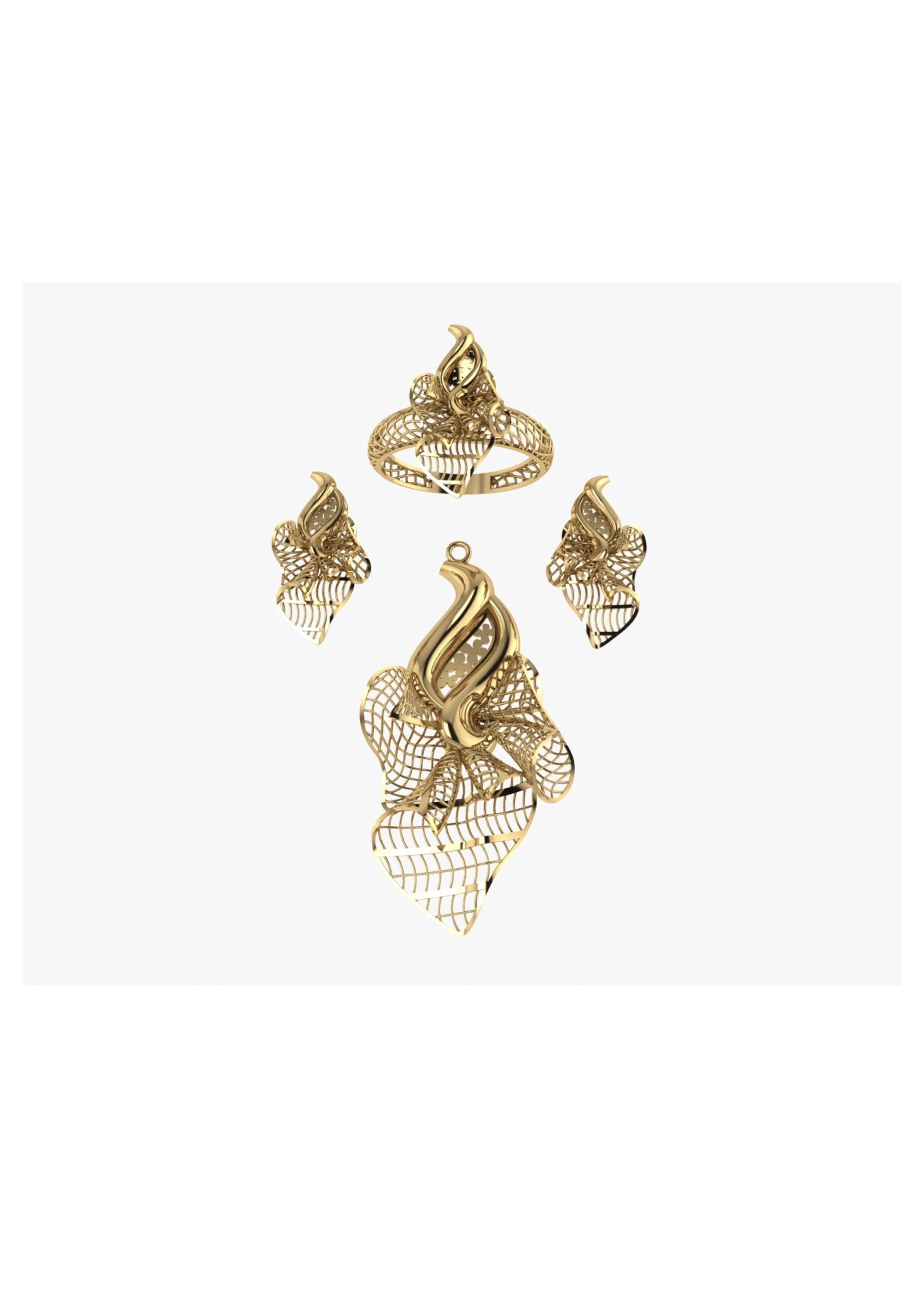 Tarkish Pendent Set 3D print model_14