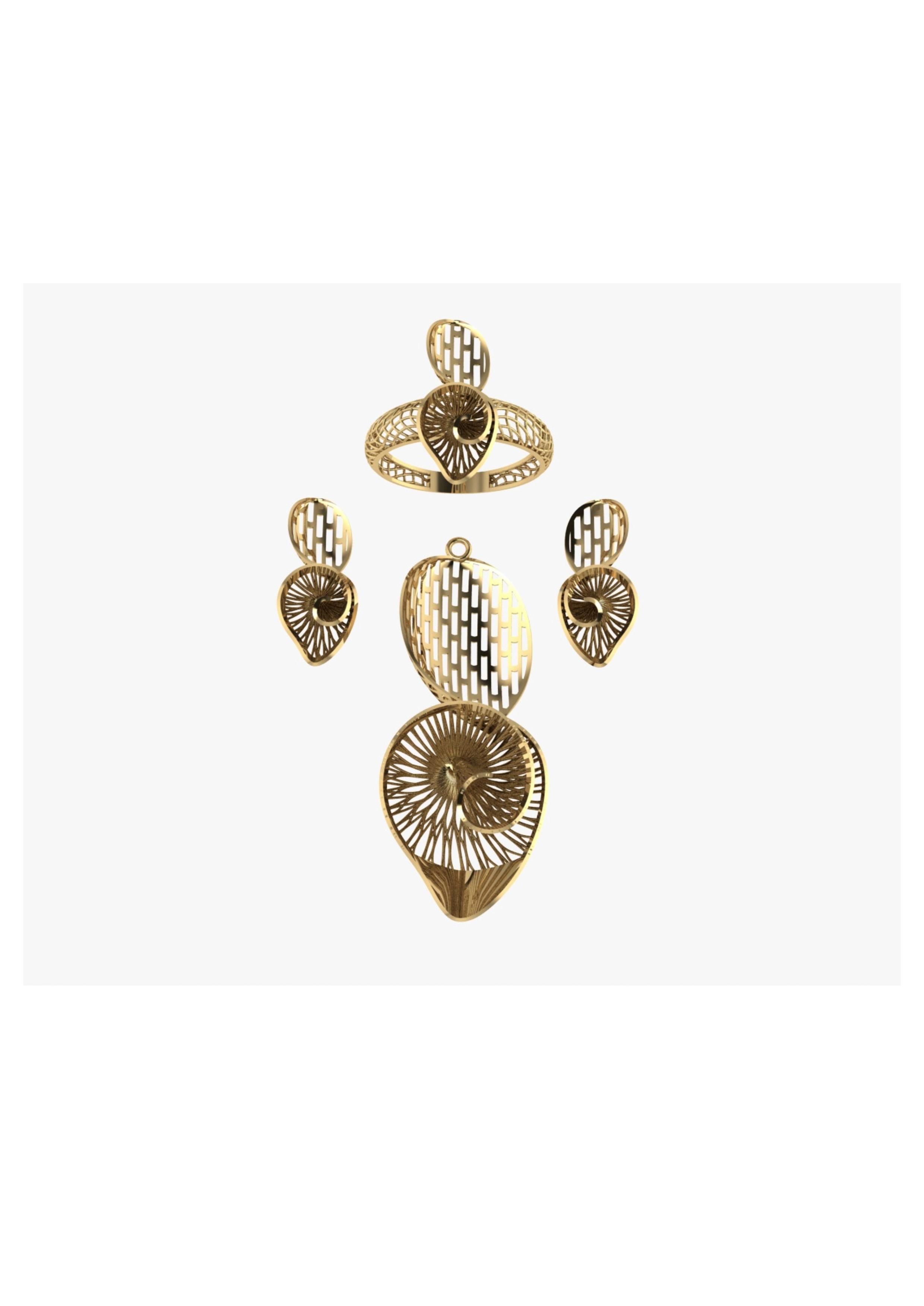 Tarkish Pendent Set 3D print model_12