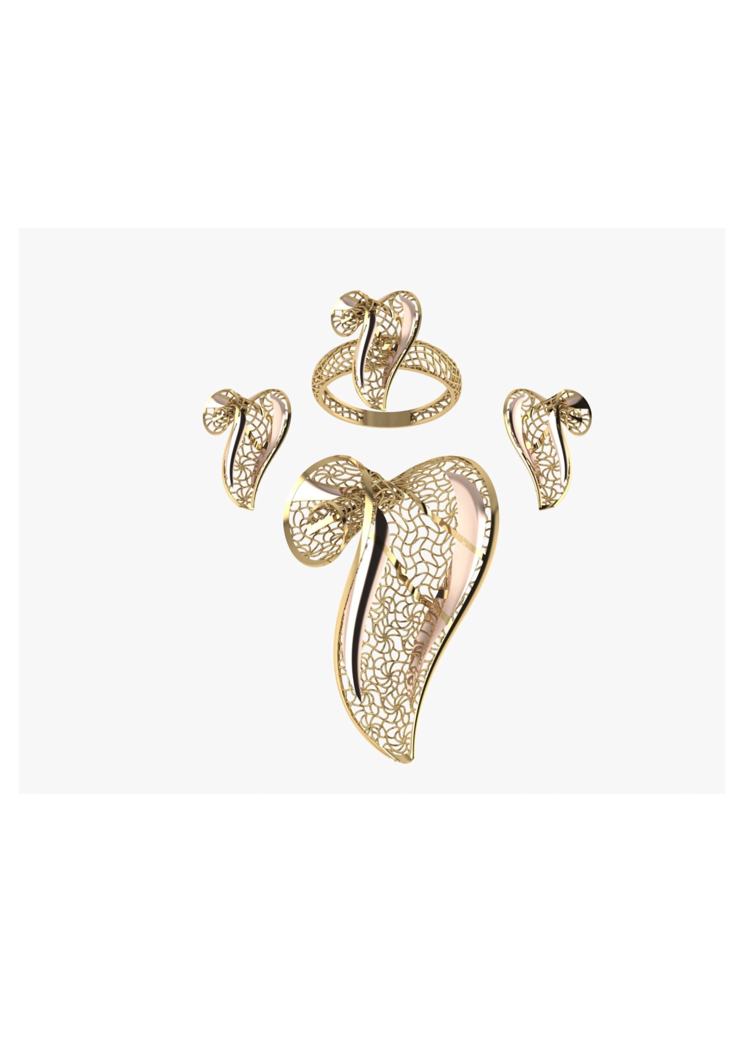 Tarkish Pendent Set 3D print model_11