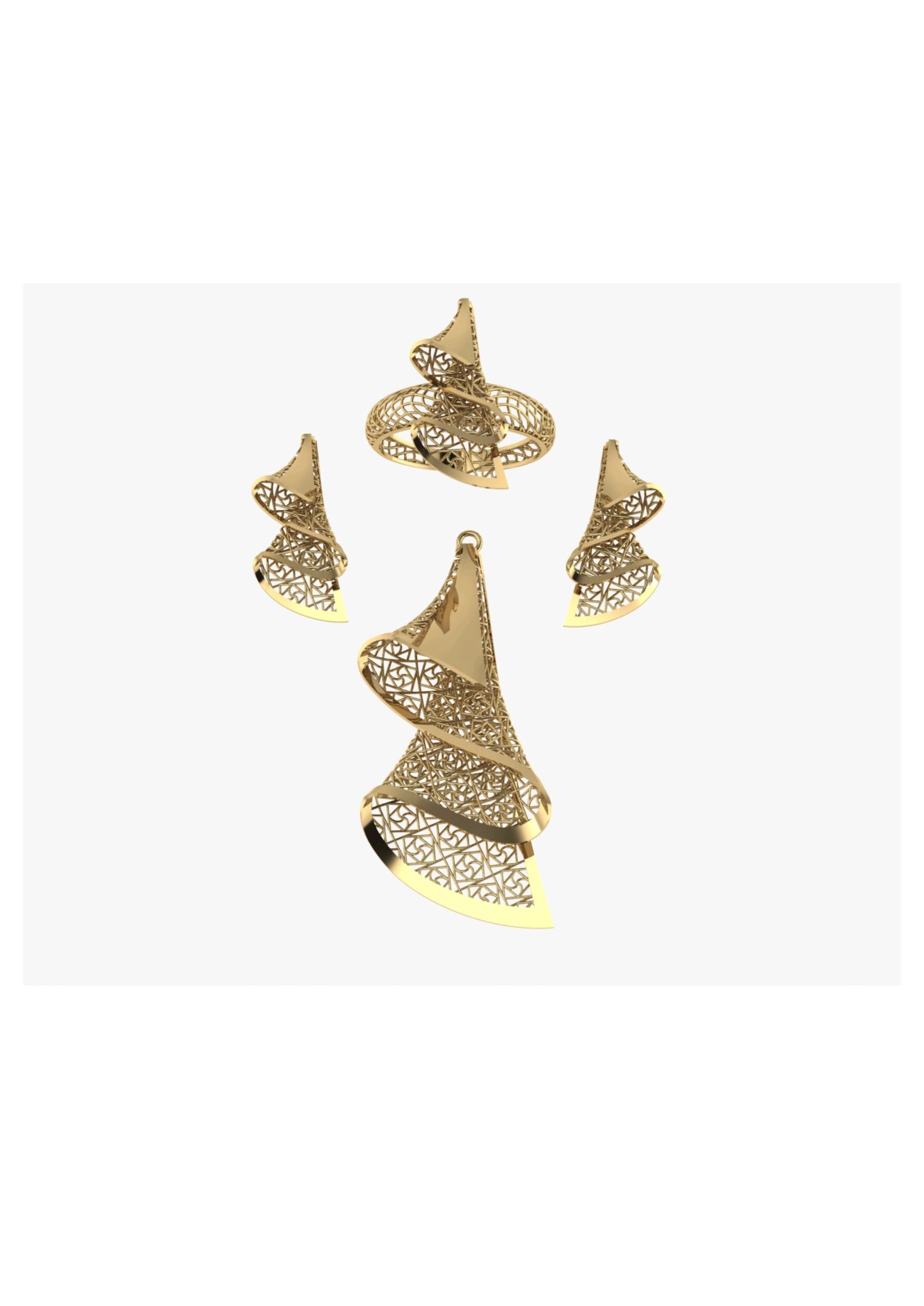Tarkish Pendent Set 3D print model_1