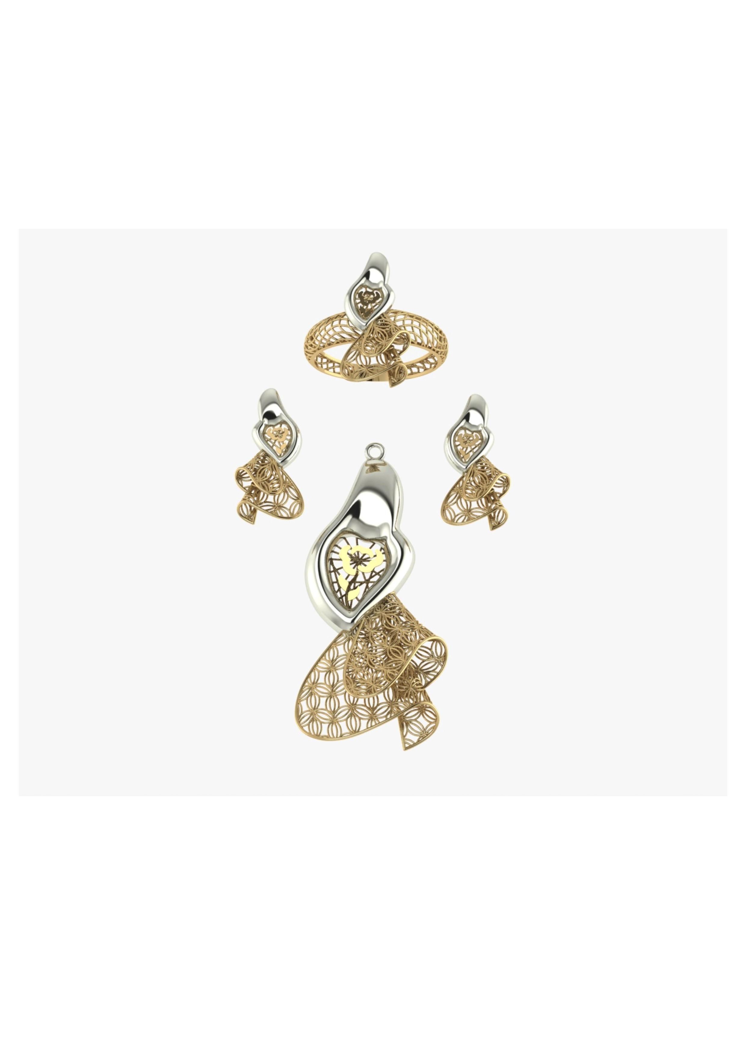 Tarkish Pendent Set 3D print model_9