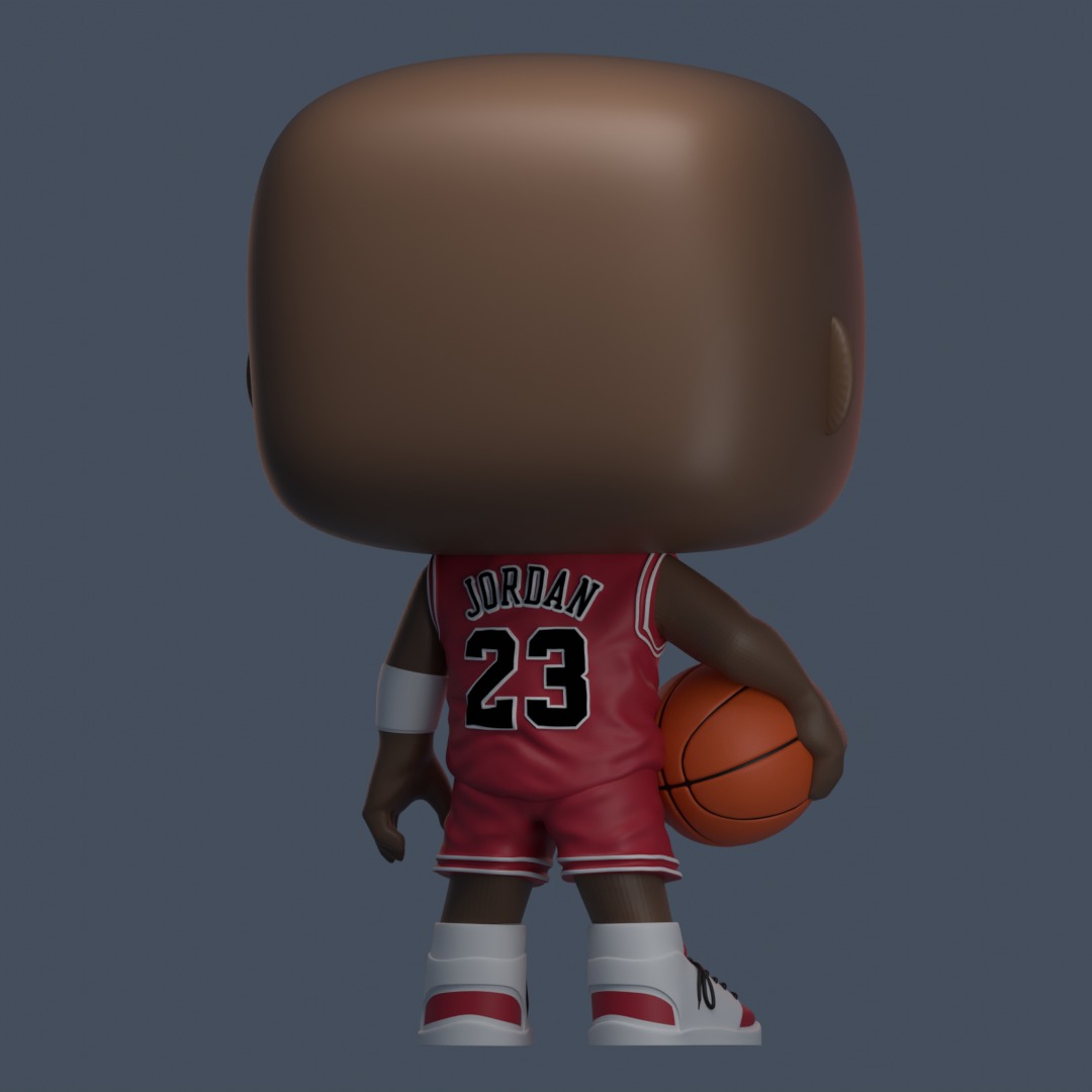 Michael Jordan Funko Pop Style 3D print model_3