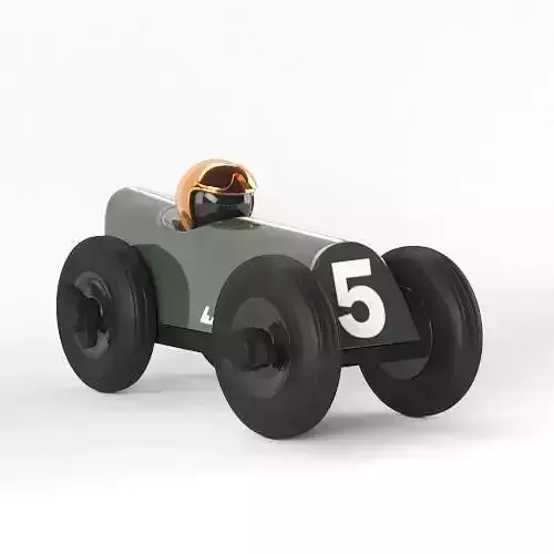 Bull Burn Dark Green Copper Helmet Bentley Race Car