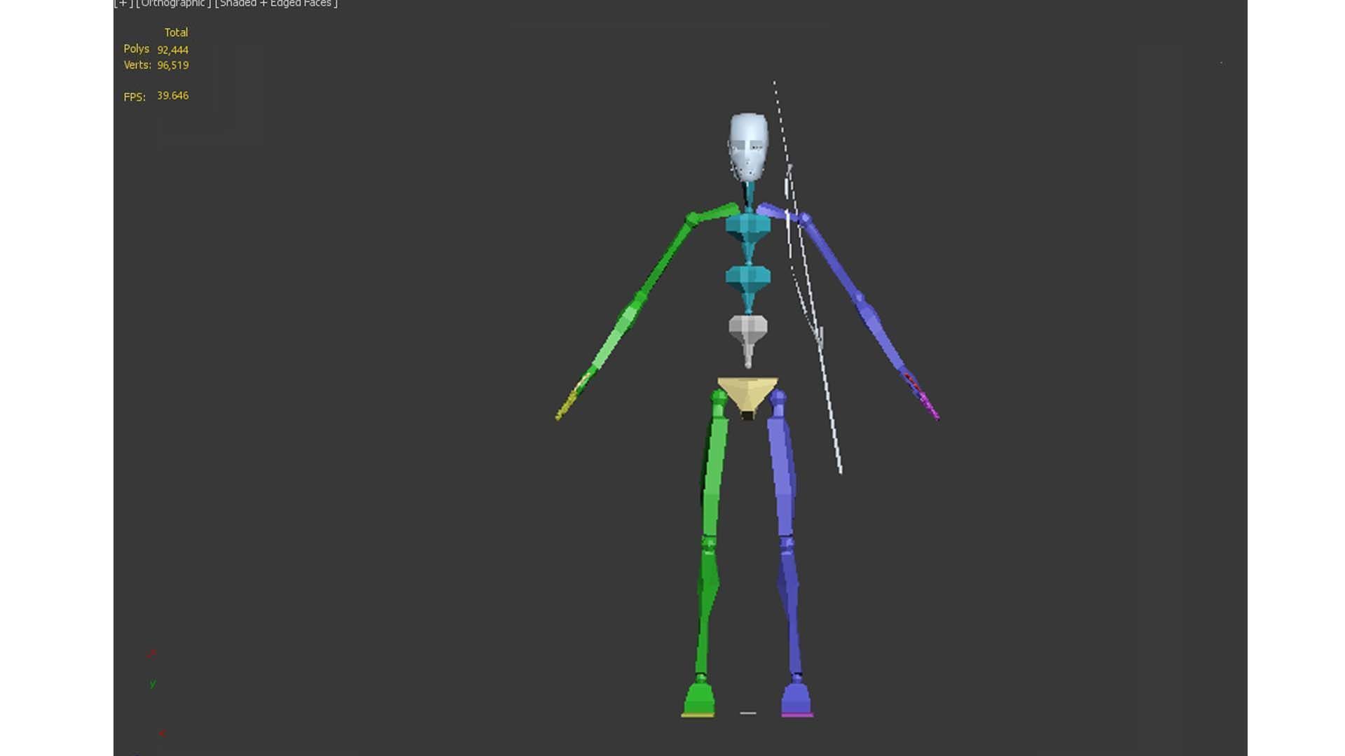 China soldier Low-poly 3D model_13