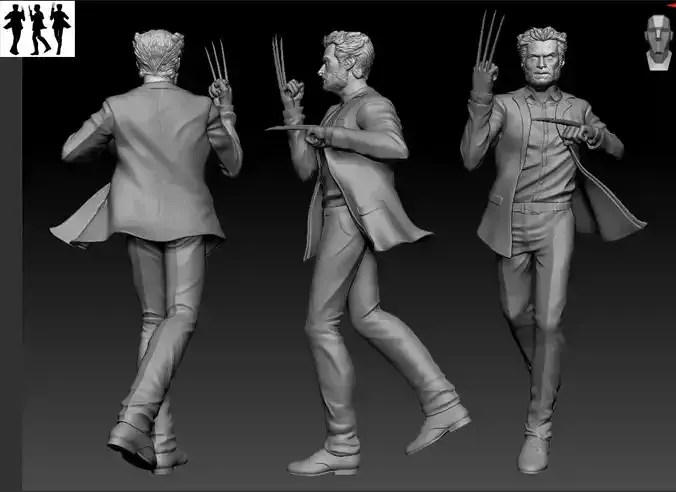 HUGH JACKMAN - WOLVERINE 3D print model