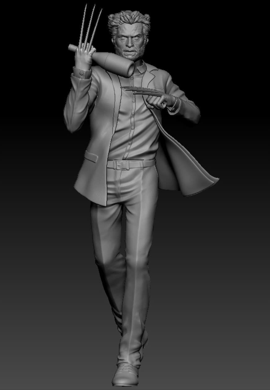 HUGH JACKMAN - WOLVERINE 3D print model_2