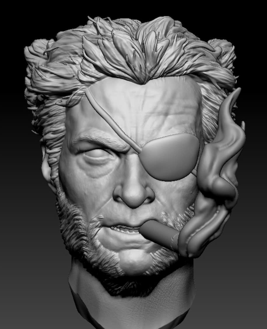 HUGH JACKMAN - WOLVERINE 3D print model_8