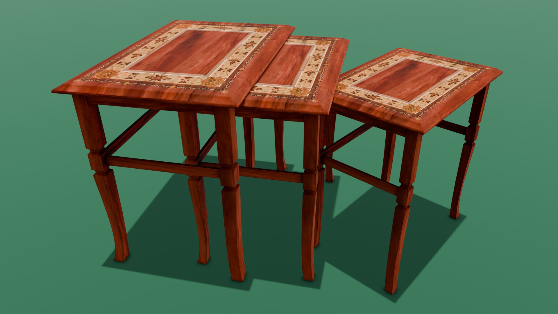 Table Pack 3D Model Low-poly 3D model_2