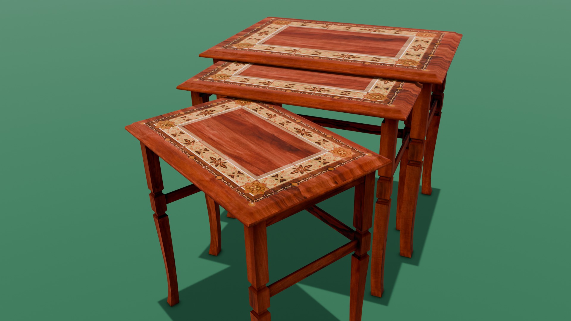 Table Pack 3D Model Low-poly 3D model_4