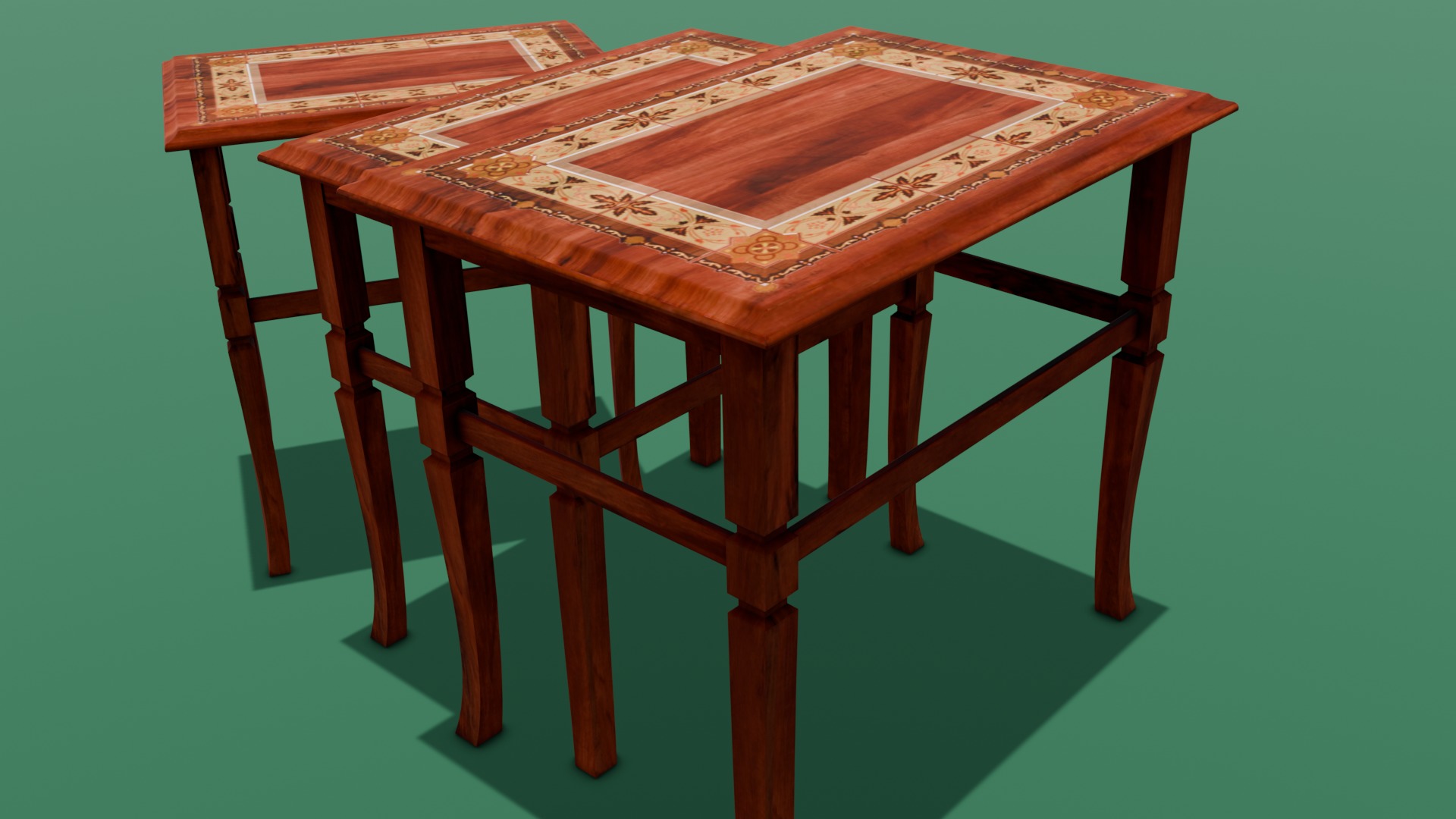 Table Pack 3D Model Low-poly 3D model_3
