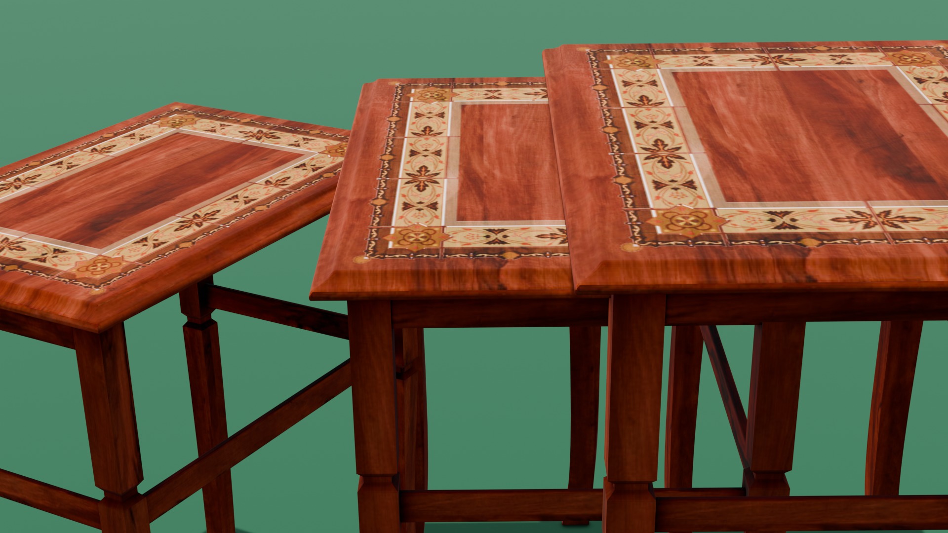 Table Pack 3D Model Low-poly 3D model_1