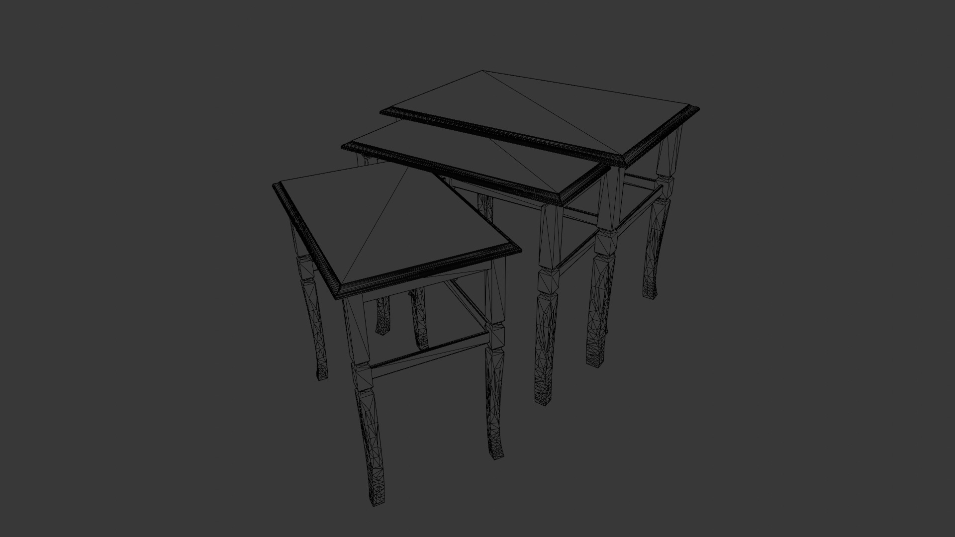 Table Pack 3D Model Low-poly 3D model_10