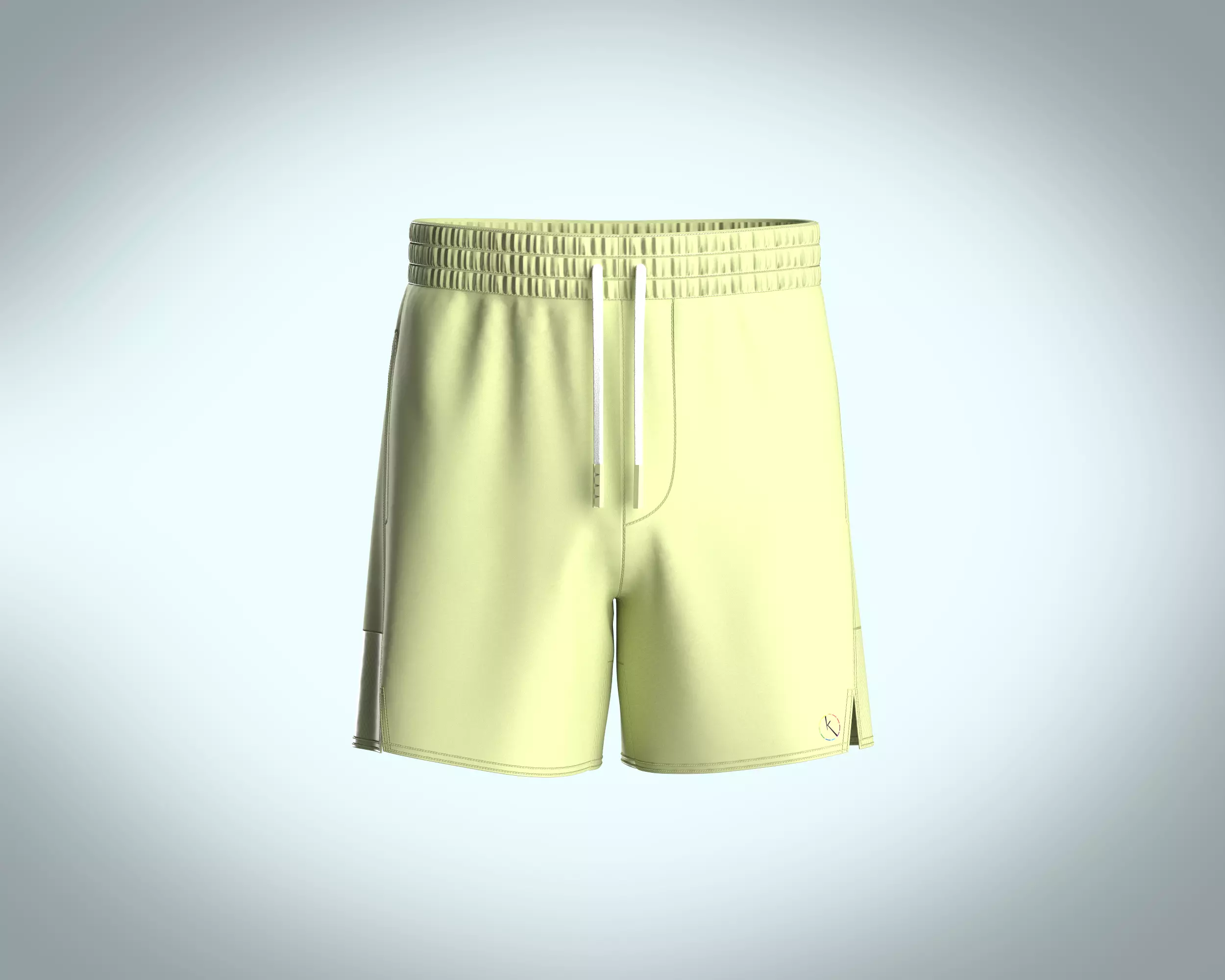 Mens athletic shorts with pockets 3D model