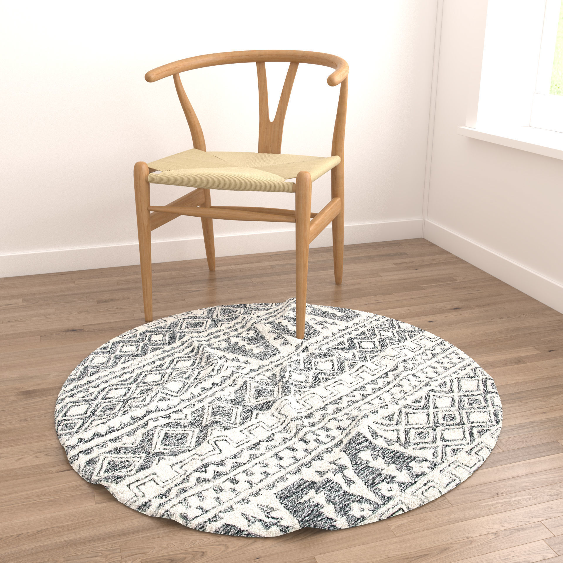 Rugs No 994 Low-poly 3D model_4