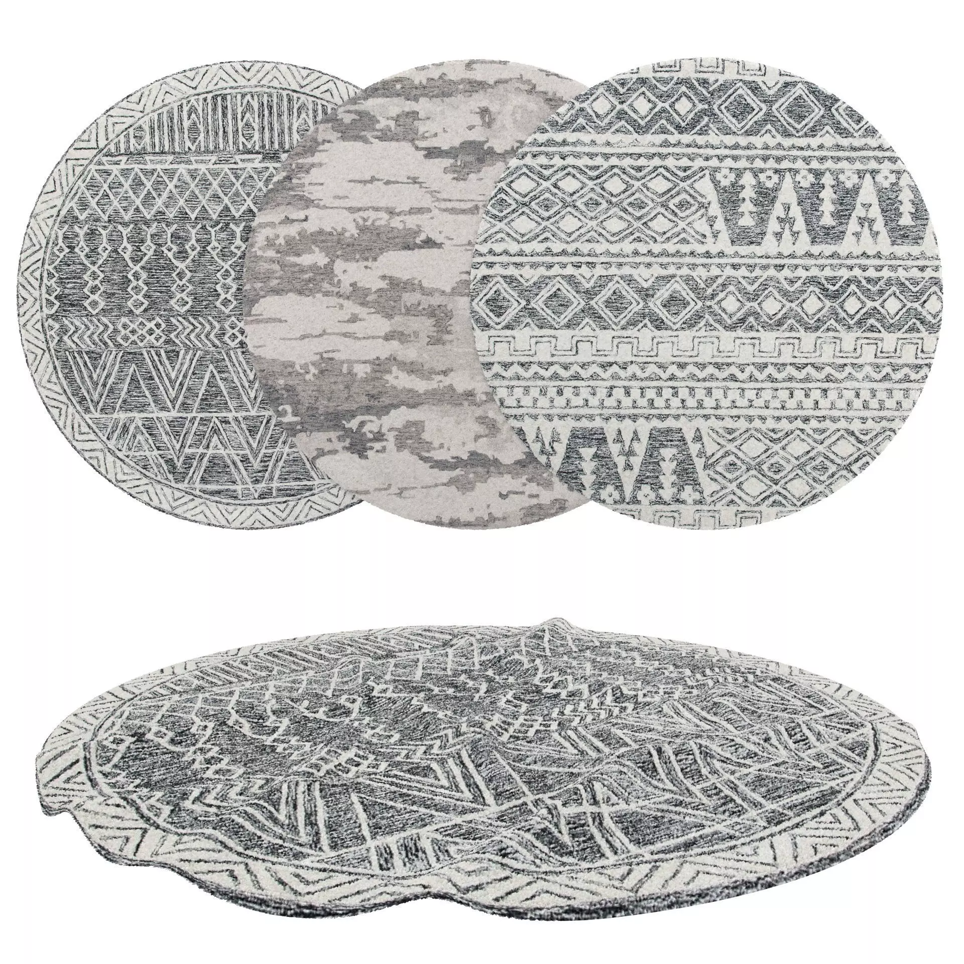 Rugs No 994 Low-poly 3D model_0