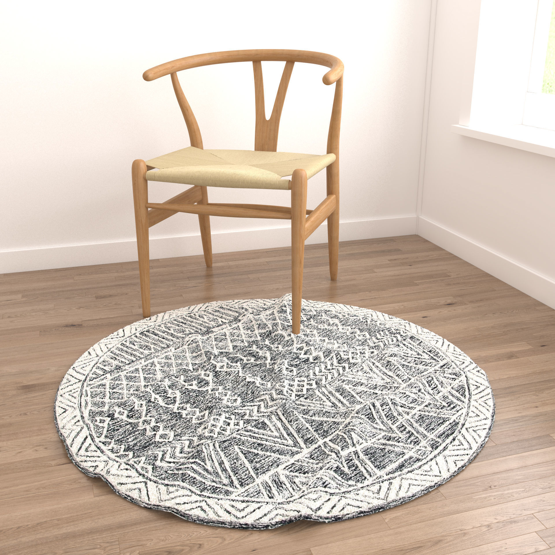 Rugs No 994 Low-poly 3D model_3