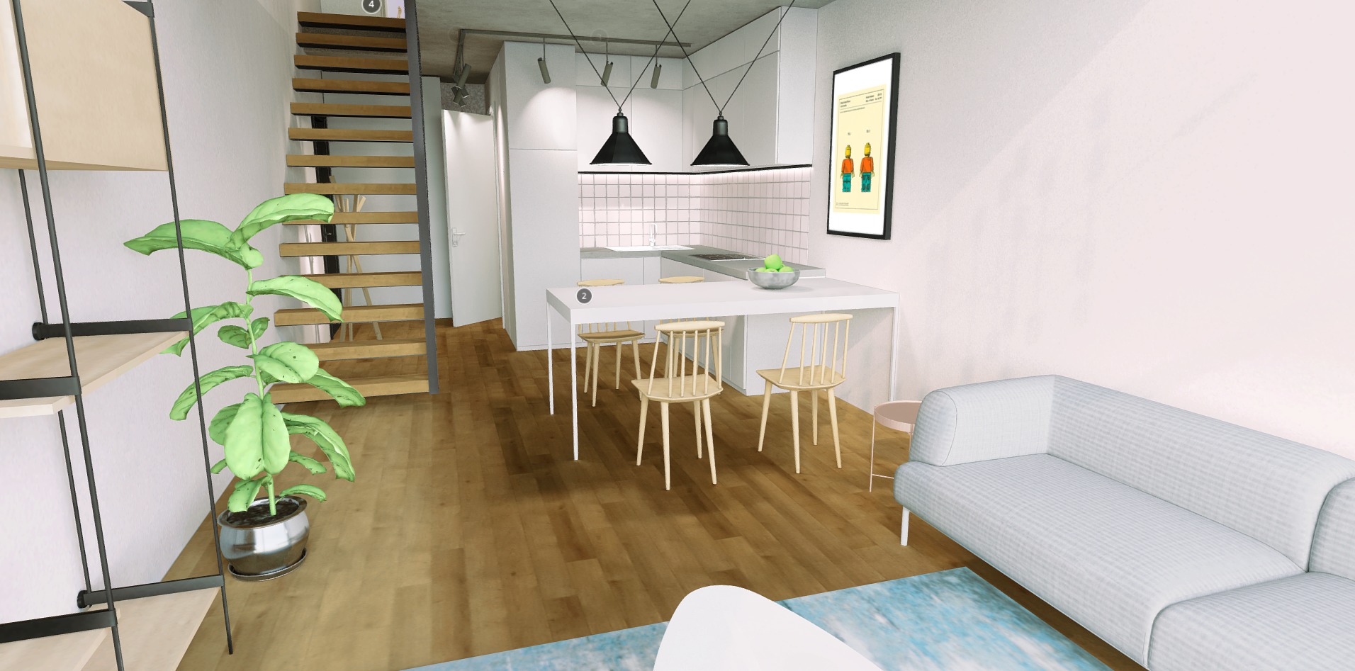 Apartment RP Low-poly 3D model_2