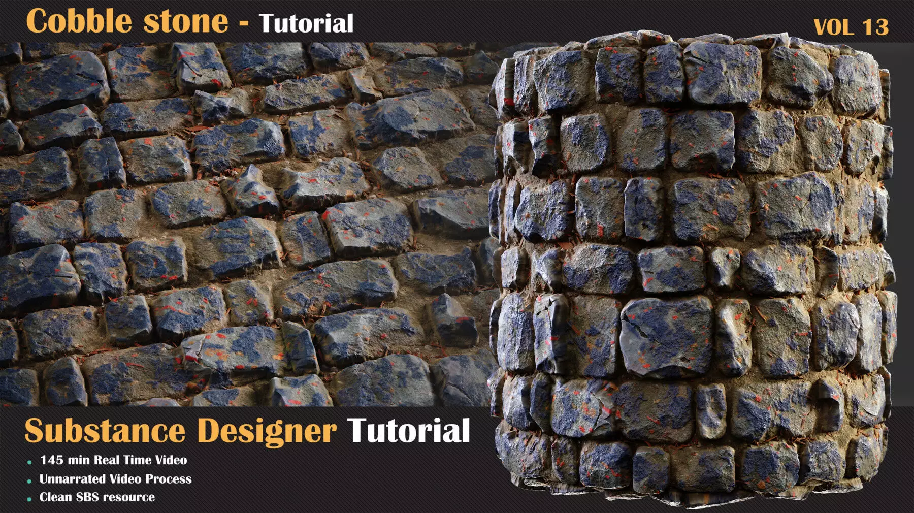 Cobble Stone Tutorial - VOL 13 3D model_0
