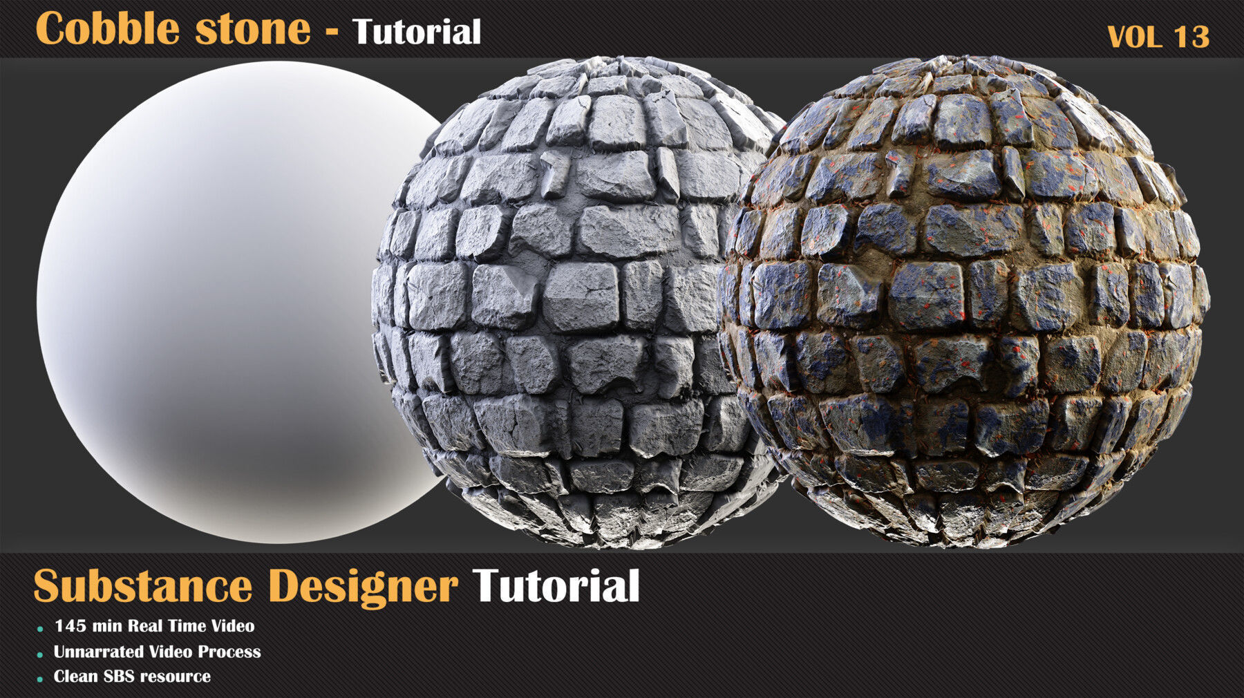 Cobble Stone Tutorial - VOL 13 3D model_2