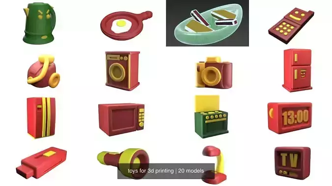 toys for 3d printing 3D Model Collection