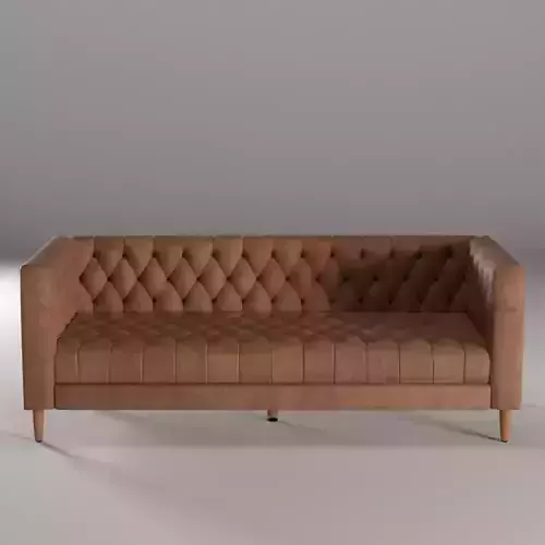 Four Hands Williams Leather Sofa - Natural Washed Chocolate