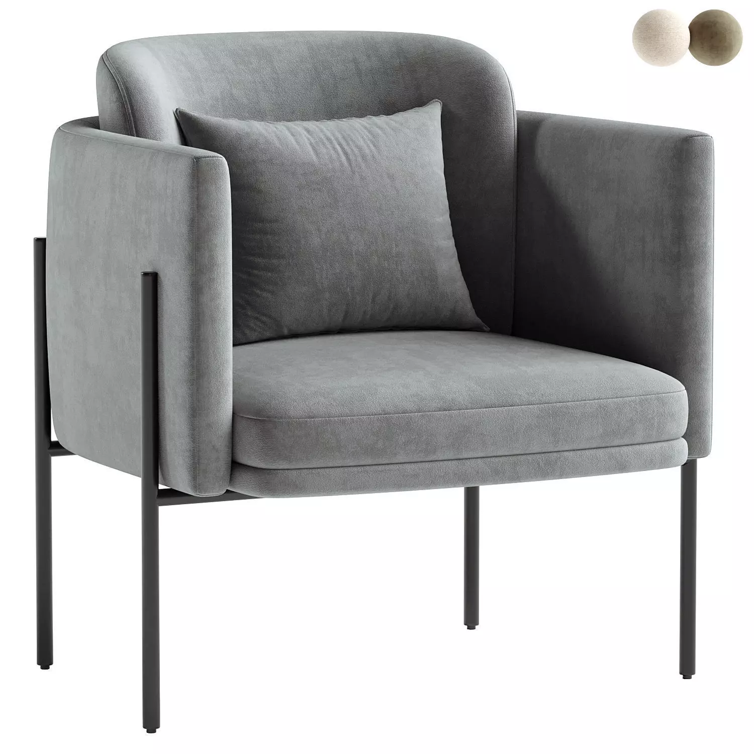 Wilma occasional chair 3D model