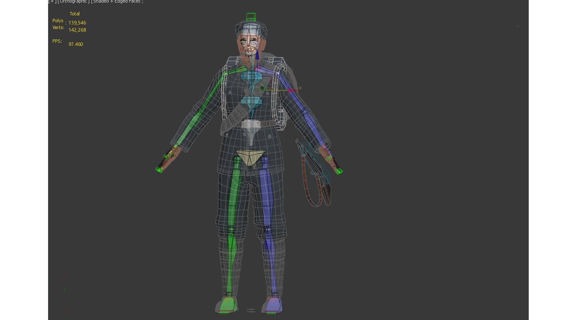 The eighth route army the red army new Low-poly 3D model_16