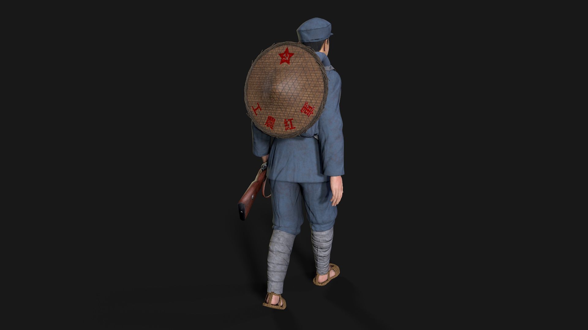 The eighth route army the red army new Low-poly 3D model_10