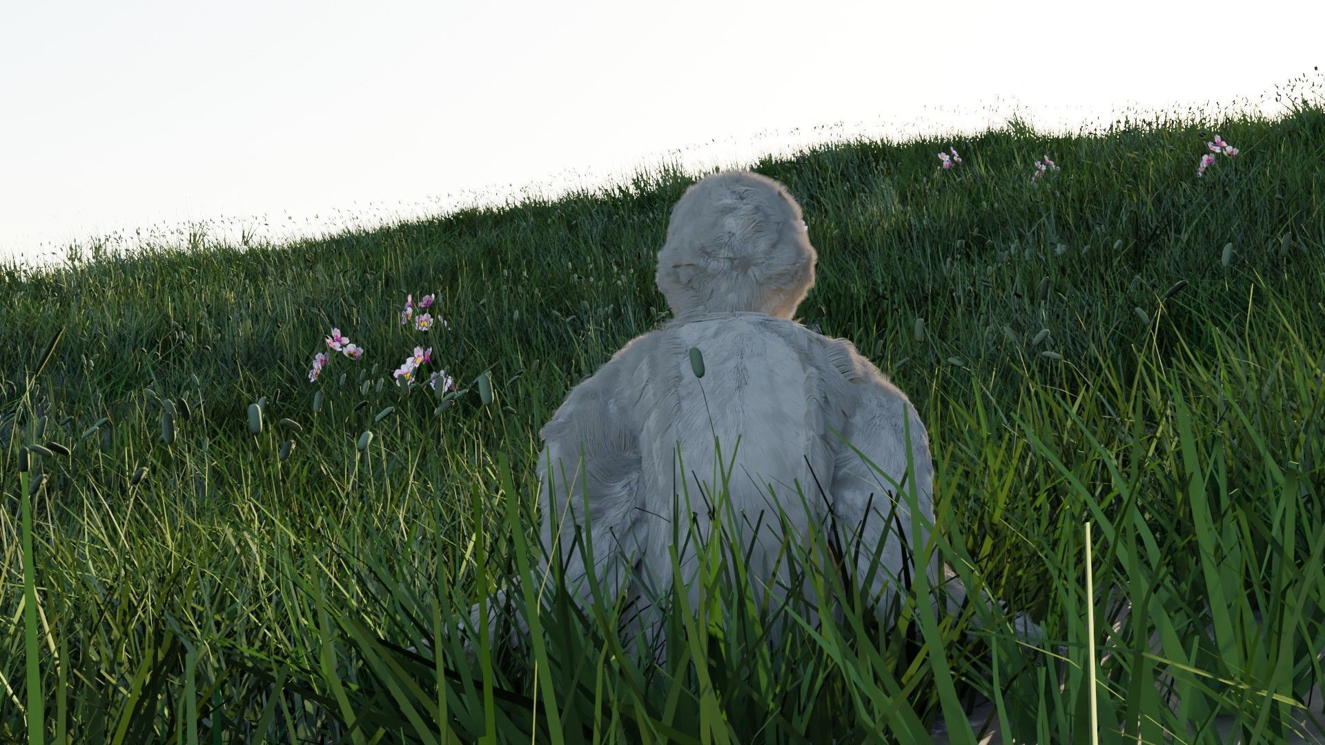 Gibbon Low-poly 3D model_3