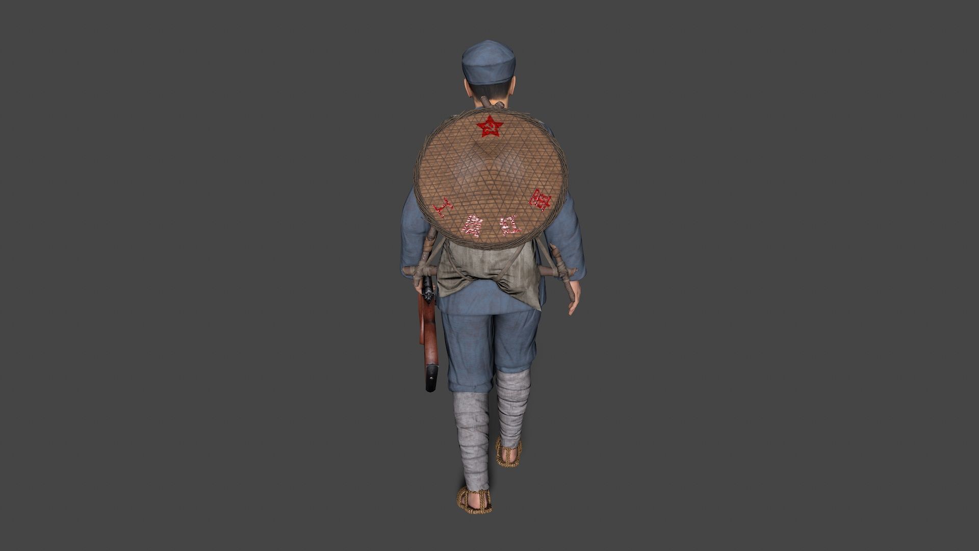 solider Low-poly 3D model_10