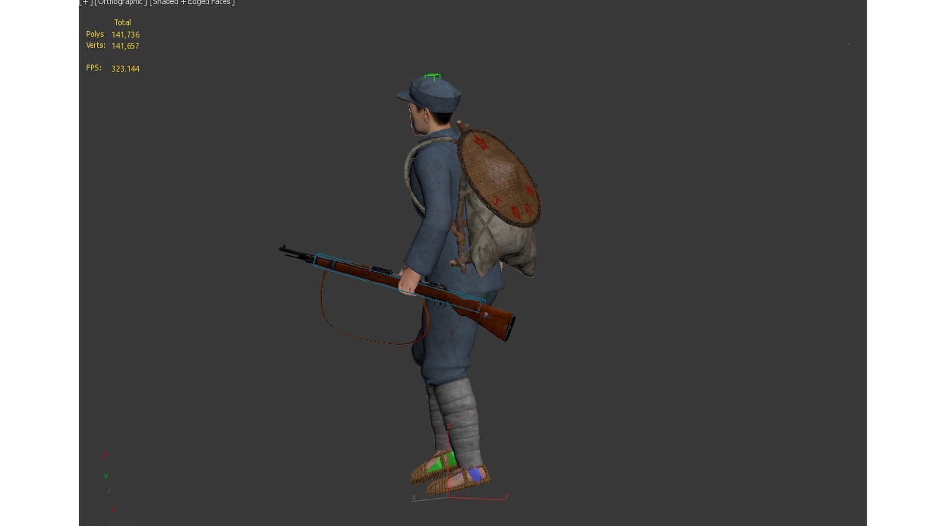 solider Low-poly 3D model_18