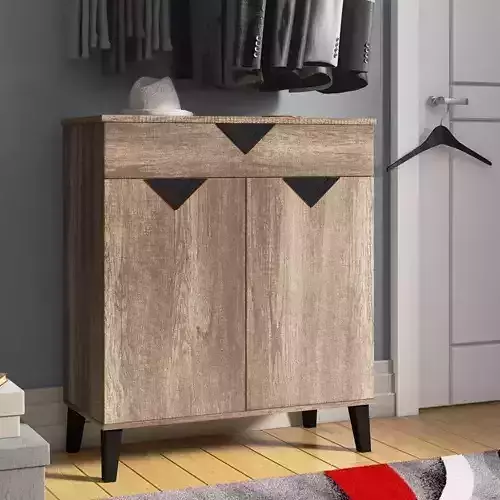 Pair Shoe Storage Cabinet