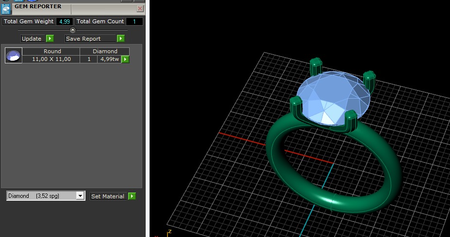 Solitaire ring Model 6097 3D print model_8