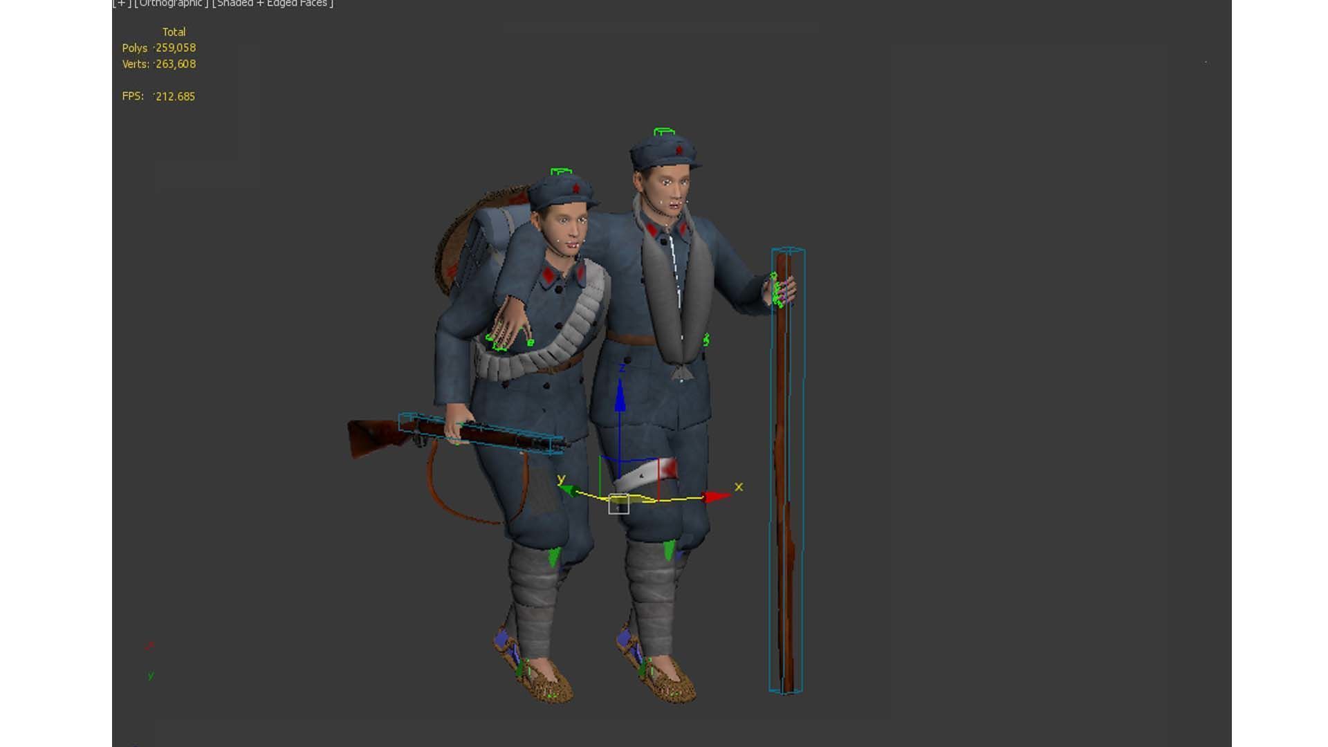 solider Low-poly 3D model_12