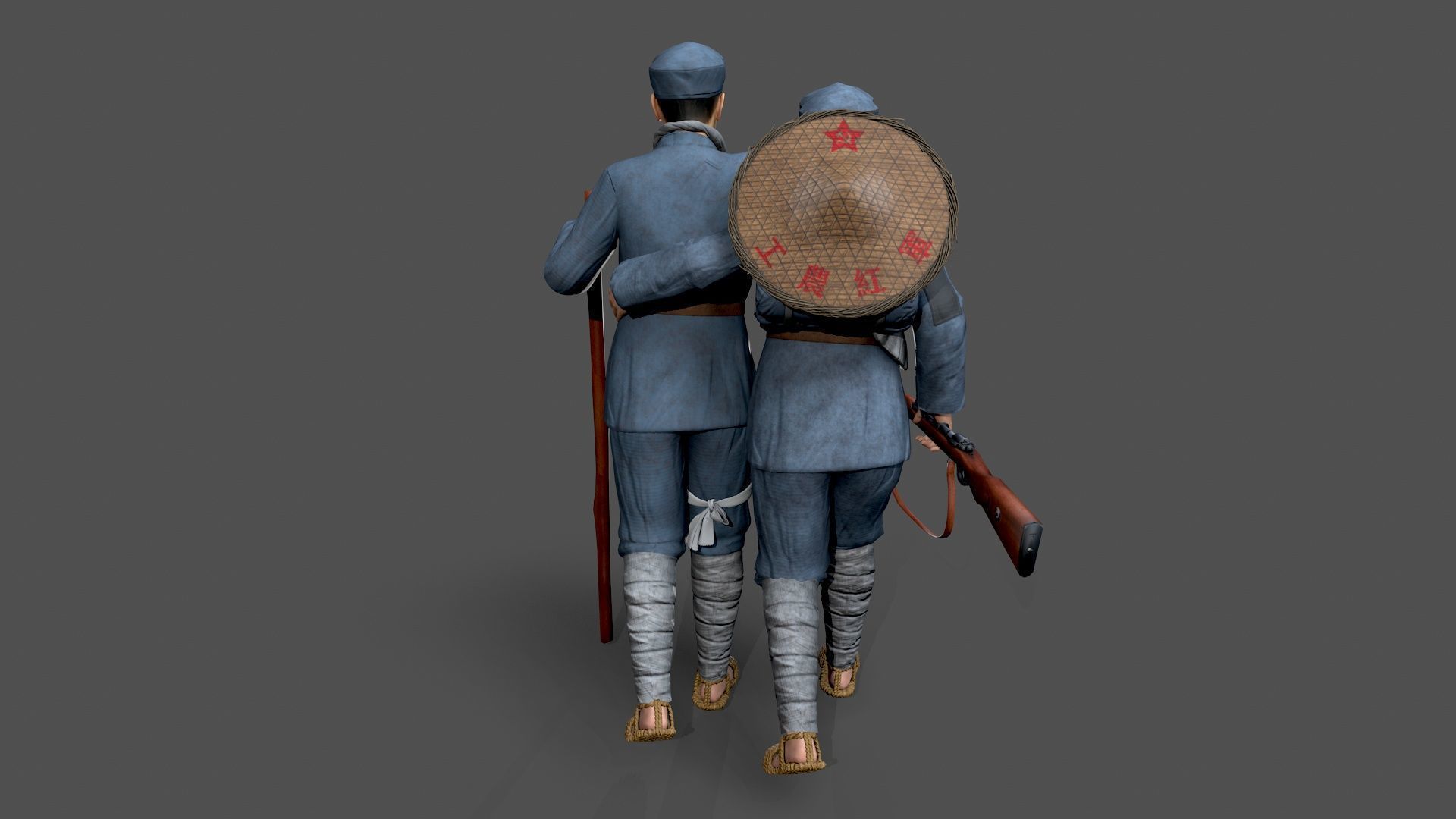 solider Low-poly 3D model_5