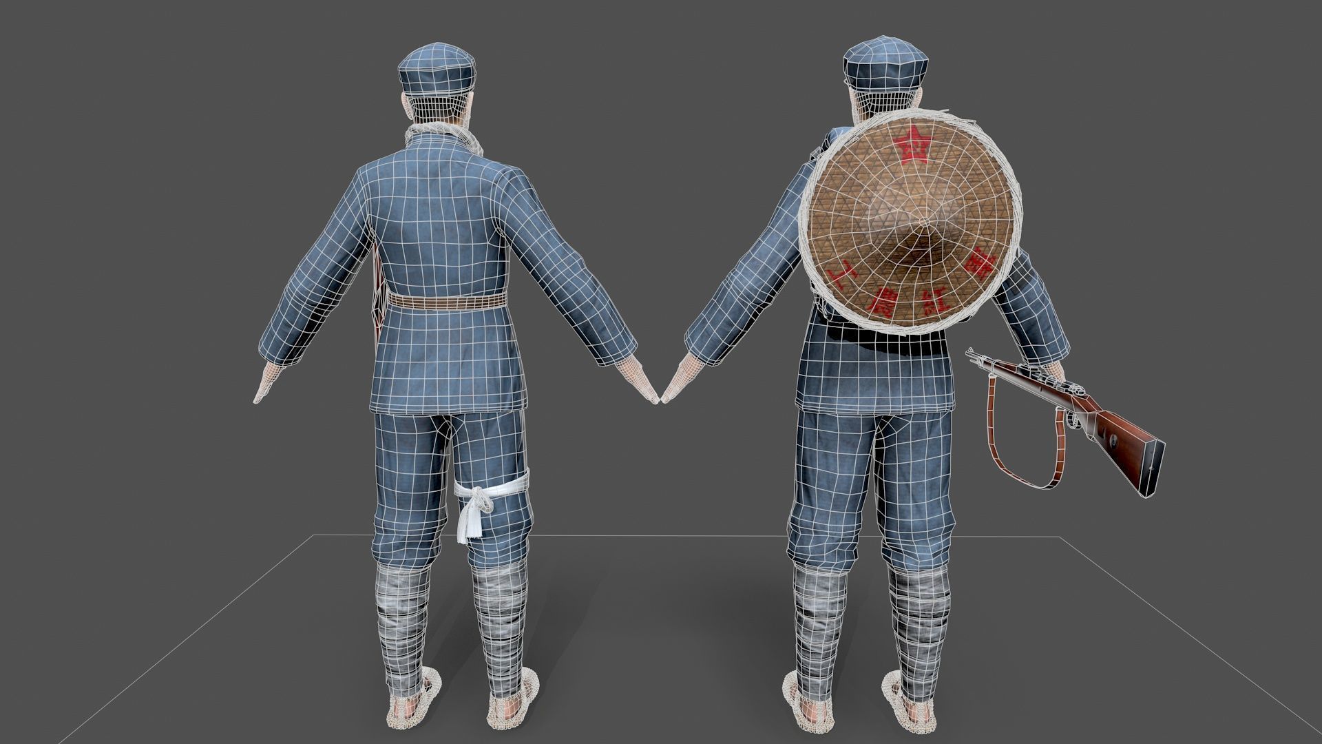 solider Low-poly 3D model_15