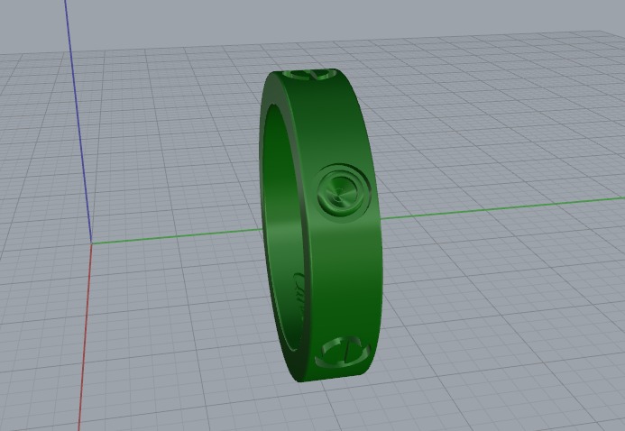 Ring nail Model 6086 3D print model_4