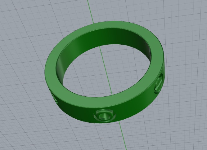 Ring nail Model 6086 3D print model_3