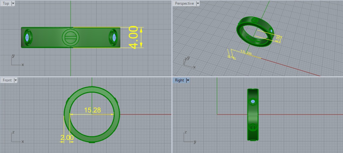 Ring nail Model 6086 3D print model_5