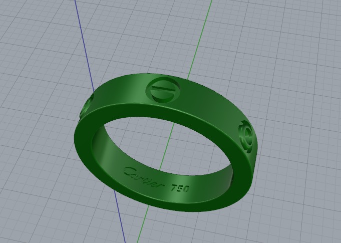 Ring nail Model 6086 3D print model_2