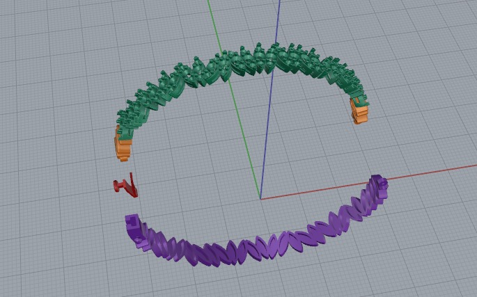 Bracelet size18 Model 6081 3D print model_2